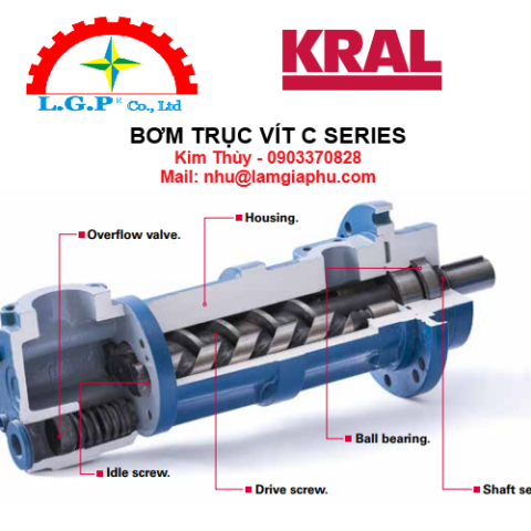 Bơm trục vít KRAL C Series (CK, CL, CG)