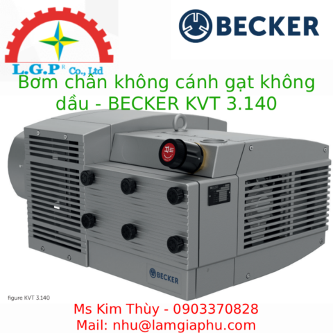 Bơm chân không cánh gạt không dầu - BECKER KVT 3.140