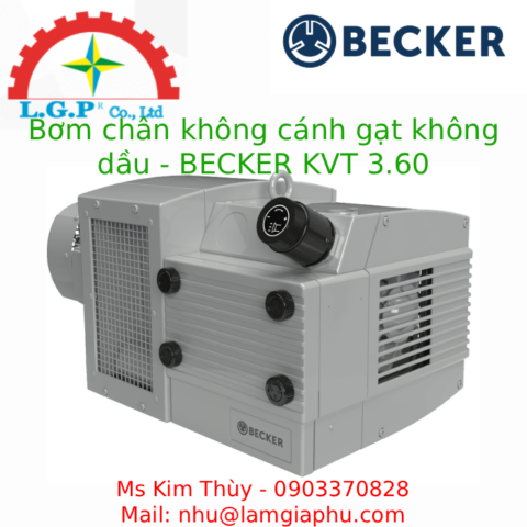 Bơm chân không cánh gạt không dầu - BECKER KVT 3.60