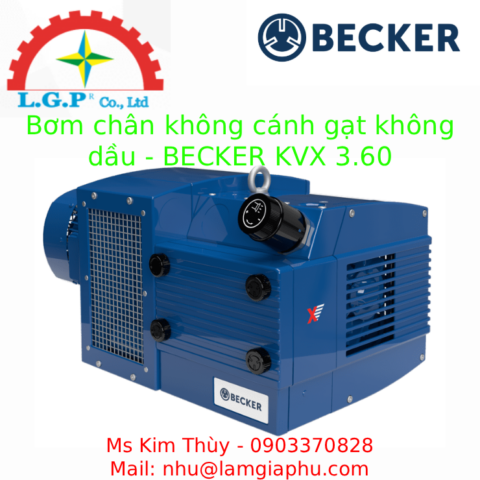 Bơm chân không cánh gạt không dầu - BECKER KVX 3.60