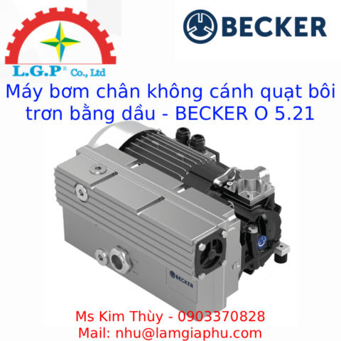 Máy bơm chân không cánh quay bôi trơn bằng dầu - BECKER O 5.21