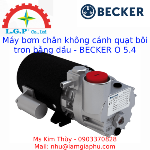 Máy bơm chân không cánh quay bôi trơn bằng dầu - BECKER O 5.4