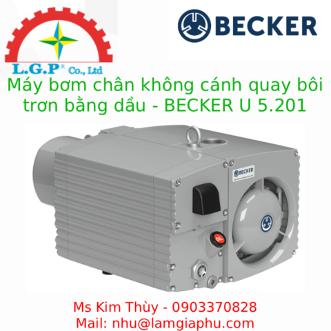 Máy bơm chân không cánh quay bôi trơn bằng dầu - BECKER U 5.201