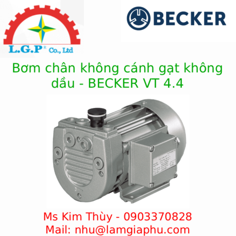Bơm chân không cánh gạt không dầu - BECKER VT 4.4