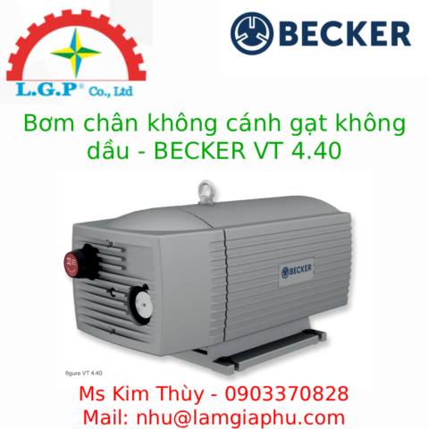 Bơm chân không cánh gạt không dầu - BECKER VT 4.40