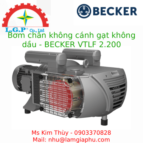 Bơm chân không cánh gạt không dầu - BECKER VTLF 2.200