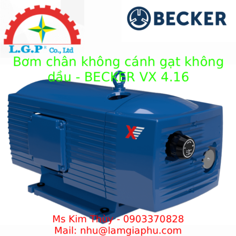 Bơm chân không cánh gạt không dầu - BECKER VX 4.16