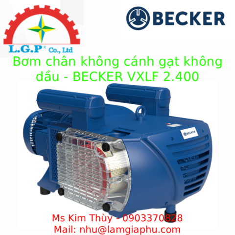 Bơm chân không cánh gạt không dầu - BECKER VXLF 2.400